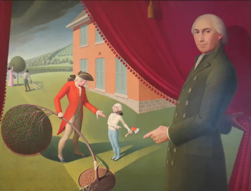Parson Weems’ Fable — Grant Wood