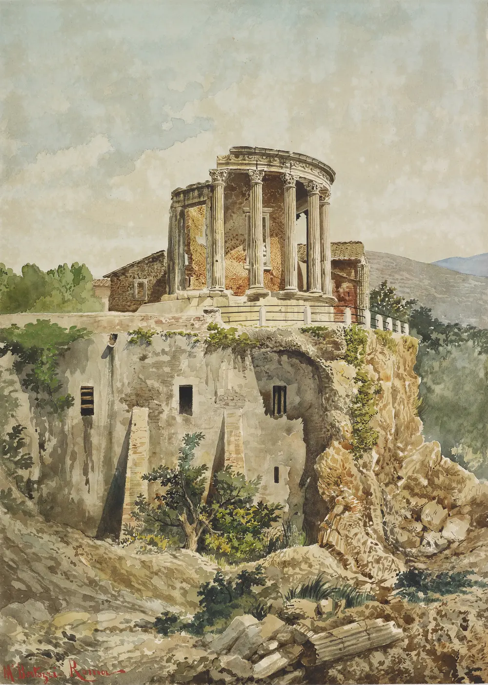 Temple of Vesta at Tivoli — Massimiliano Bertozzi
