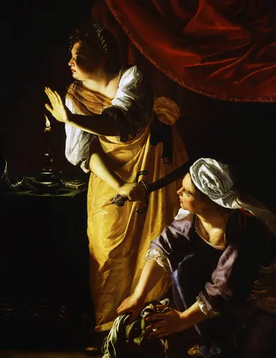 Judith and Her Maidservant — Артемизия Джентилески