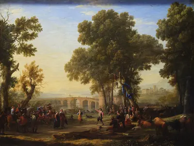 Village Fête — Клод Лоррен