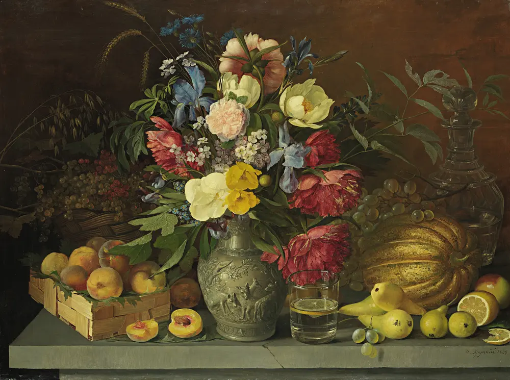 Flowers and fruits — Хруцкий Иван Фомич