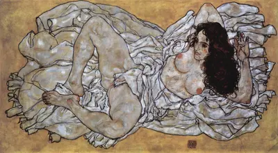 Лежащая женщина (Liegende Frau) — Эгон Шиле