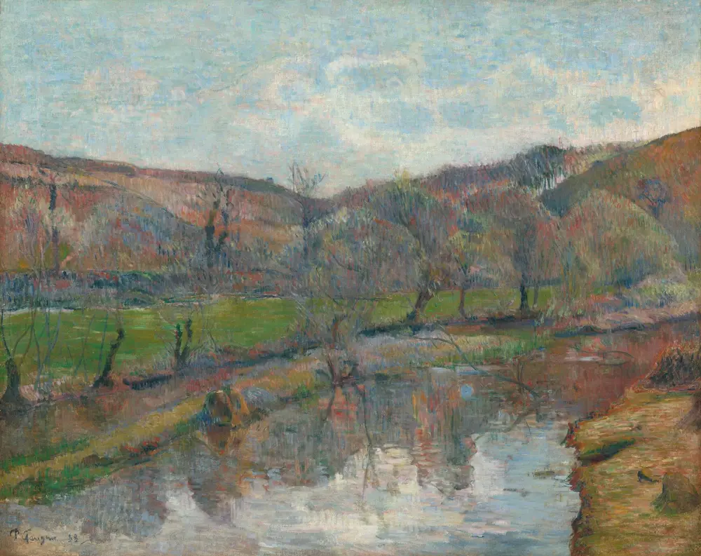 Brittany Landscape — Поль Гоген
