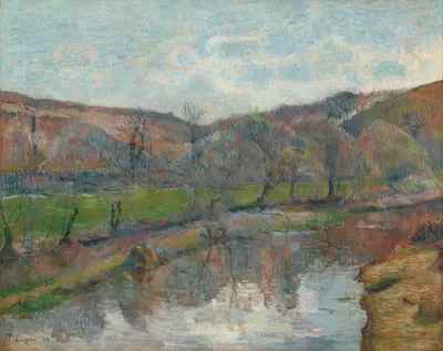 Brittany Landscape — Поль Гоген