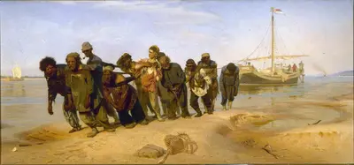 Bargehaulers on the Volga — Илья Ефимович Репин