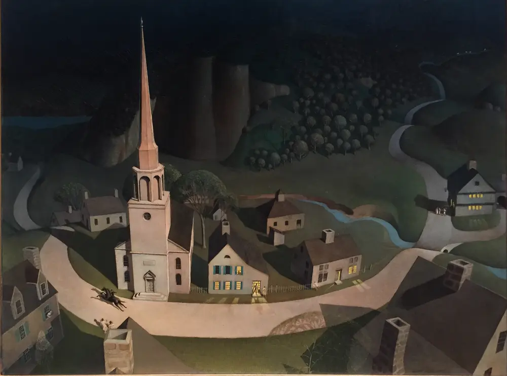 The Midnight Ride of Paul Revere — Grant Wood