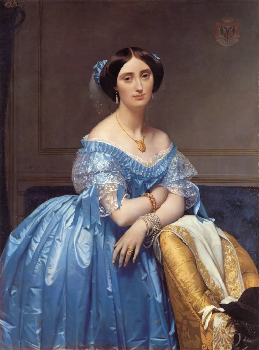 Portrait of Princess Albert de Broglie — Жан Огюст Доминик Энгр