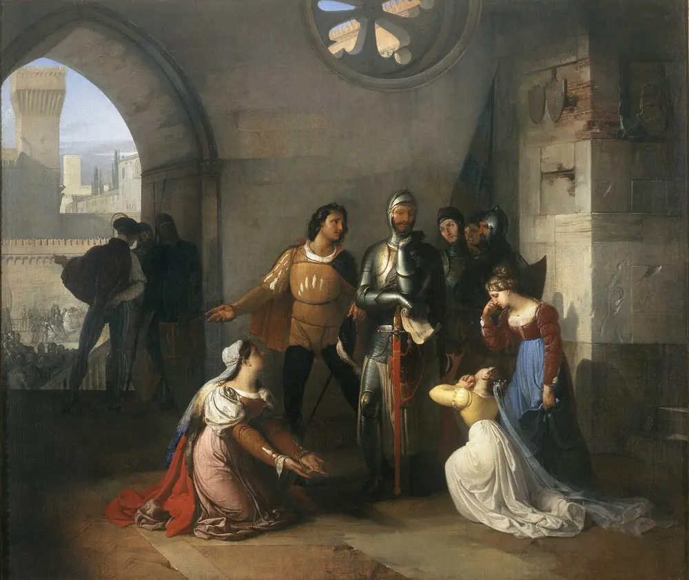 Pietro Rossi prisonner of the Scaligeri — Франческо Хайес