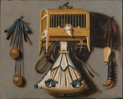 Still Life with Implements of the Hunt — Johannes Leemans