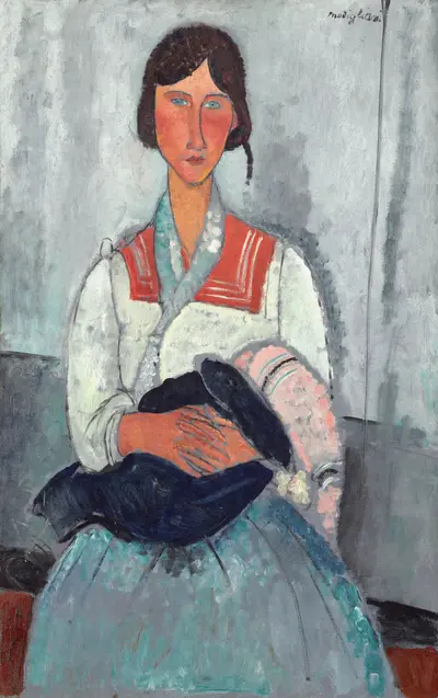 Gypsy Woman with Baby — Амедео Модильяни