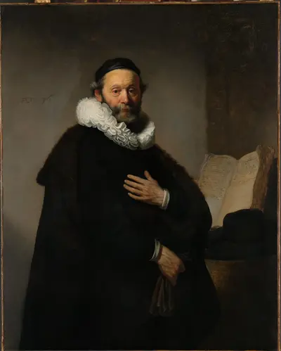 Portrait of Johannes Wtenbogaert — Рембрандт ван Рейн