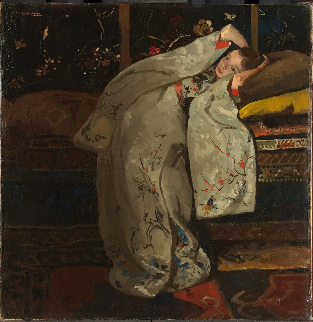 Девушка в белом кимоно — George Hendrik Breitner