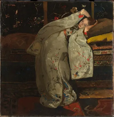 Девушка в белом кимоно — George Hendrik Breitner