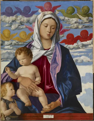 Мадонна с младенцем и Иоанном Крестителем — Giovanni Bellini