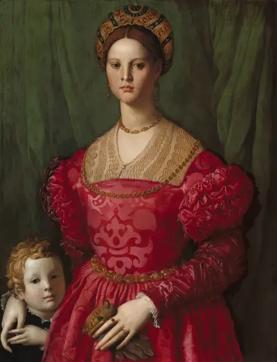 A Young Woman and Her Little Boy — Аньоло Бронзино