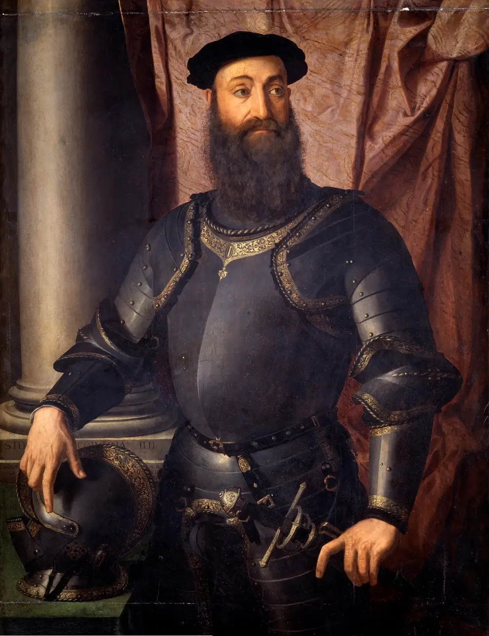 Portrait of Stefano Colonna — Аньоло Бронзино