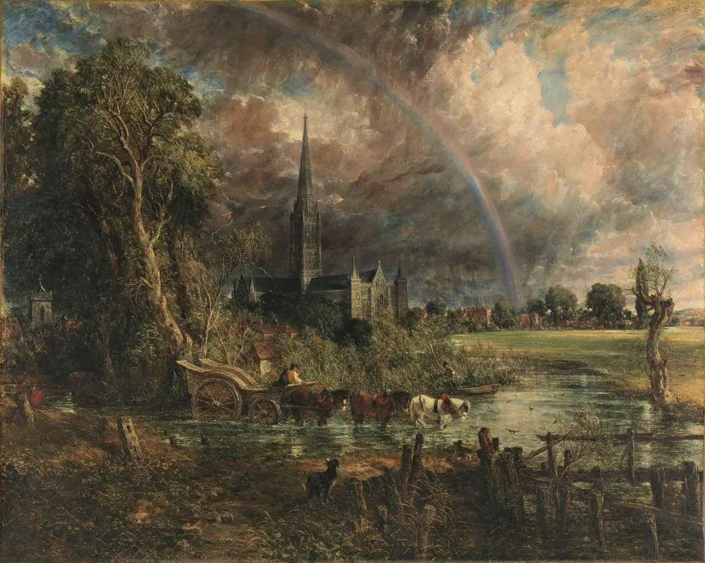 Salisbury Cathedral from the Meadows — Джон Констебл