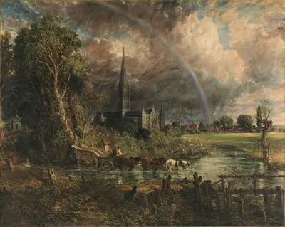 Salisbury Cathedral from the Meadows — Джон Констебл