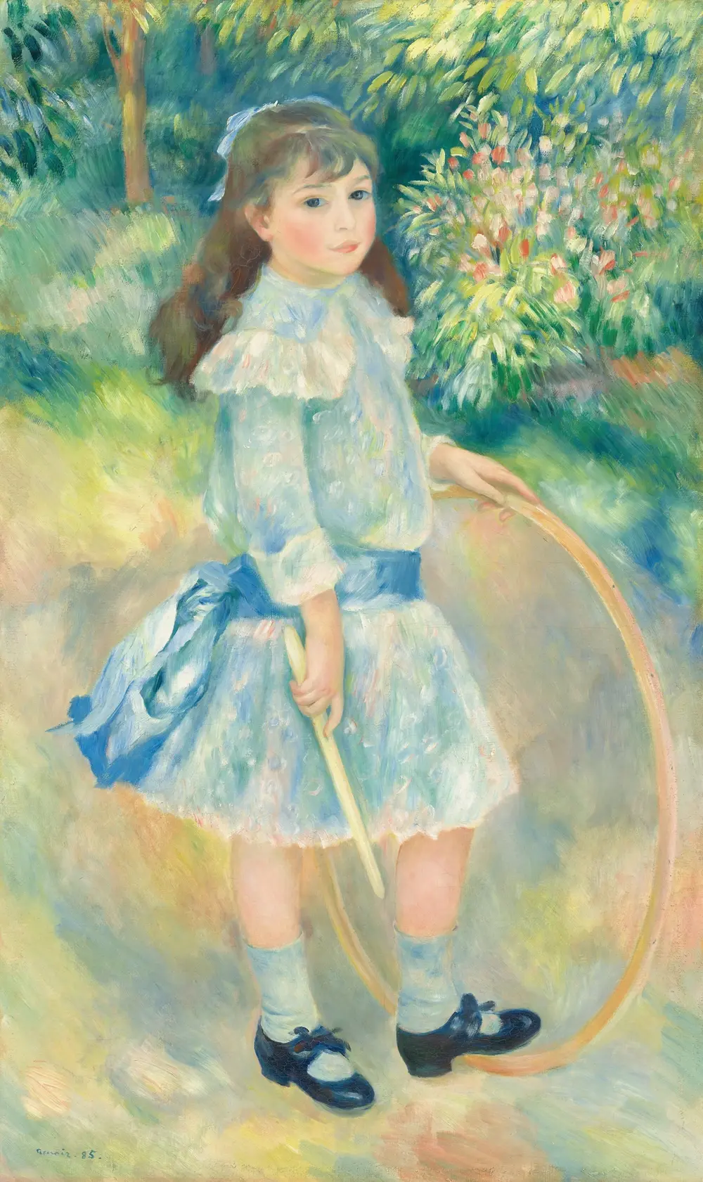Girl with a Hoop — Пьер Огюст Ренуар