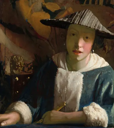 Девушка с флейтой — Studio of Johannes Vermeer