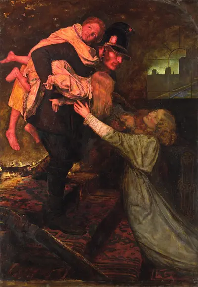 The Rescue — Джон Эверетт Милле
