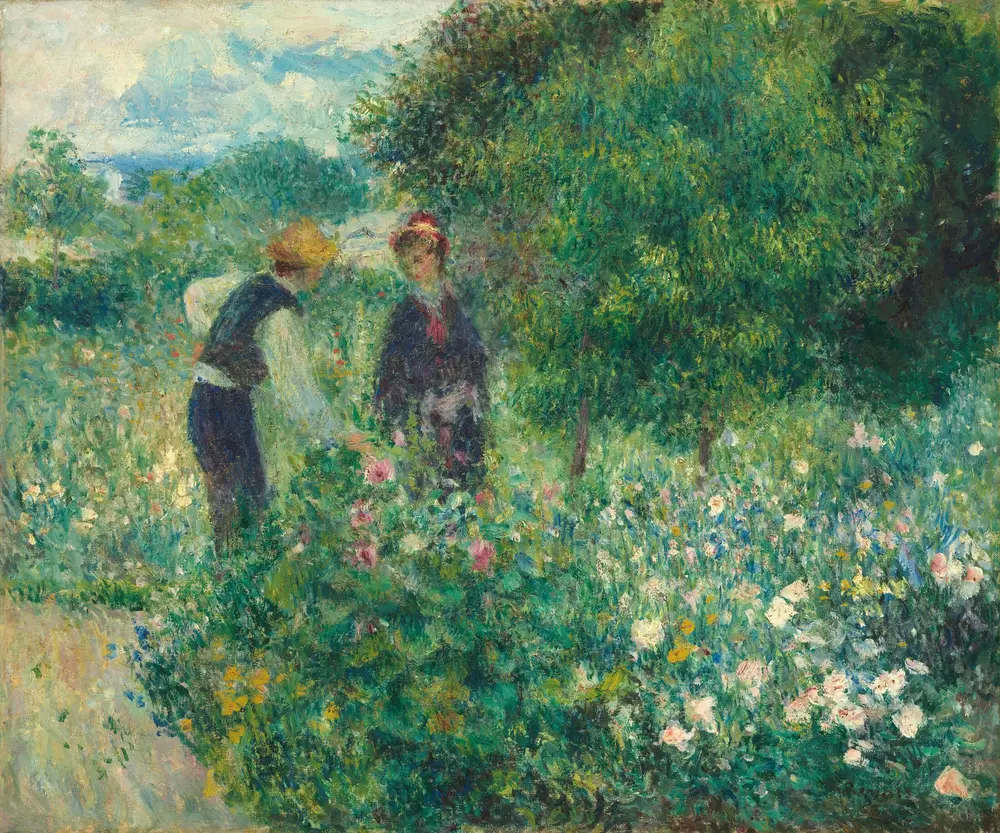 Picking Flowers — Пьер Огюст Ренуар