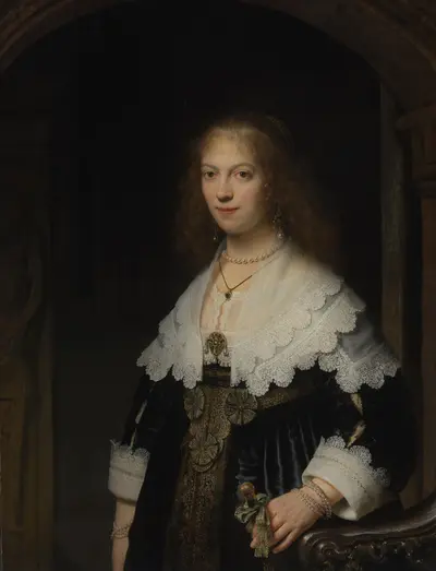 Portrait of a woman, possibly Maria Trip — Рембрандт ван Рейн