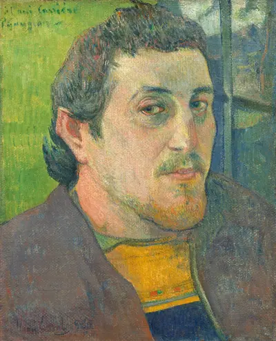 Self-Portrait Dedicated to Carriere — Поль Гоген
