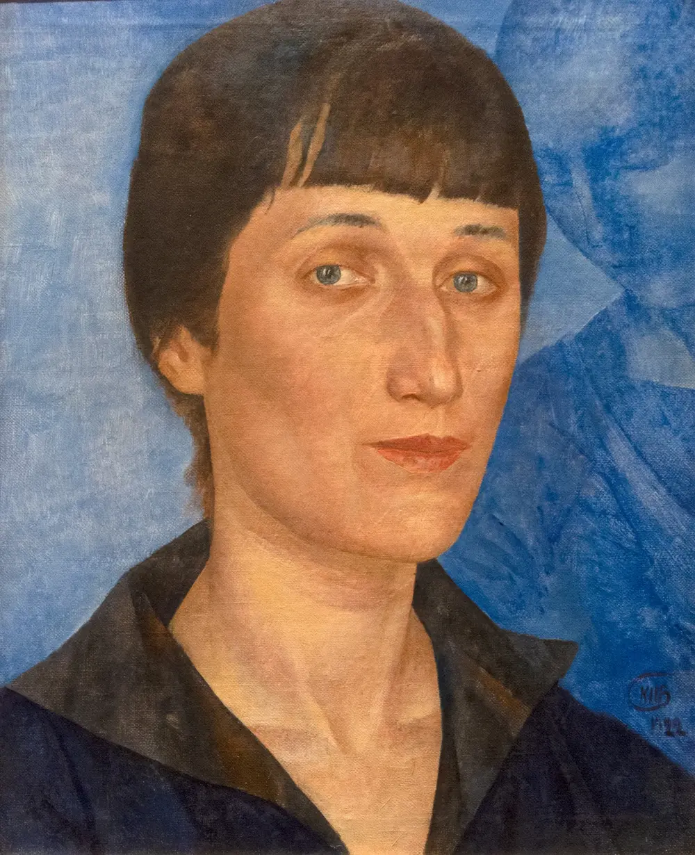 Portrait of Anna Akhmatova — Петров-Водкин Кузьма Сергеевич