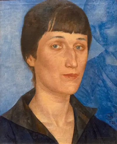Portrait of Anna Akhmatova — Петров-Водкин Кузьма Сергеевич
