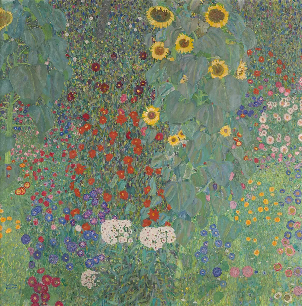 Farm Garden with Sunflowers — Густав Климт