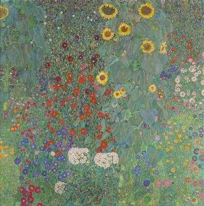 Farm Garden with Sunflowers — Густав Климт