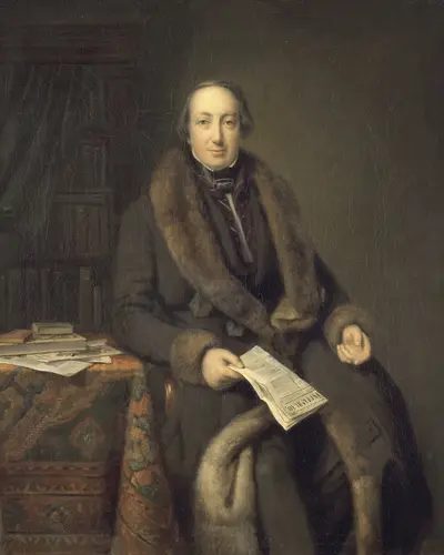 Pieter Arnold Diederichs (1804-74). Boekhandelaar te Amsterdam en oprichter van het Algemeen Handelsblad in 1828 — Johann Georg Schwartze