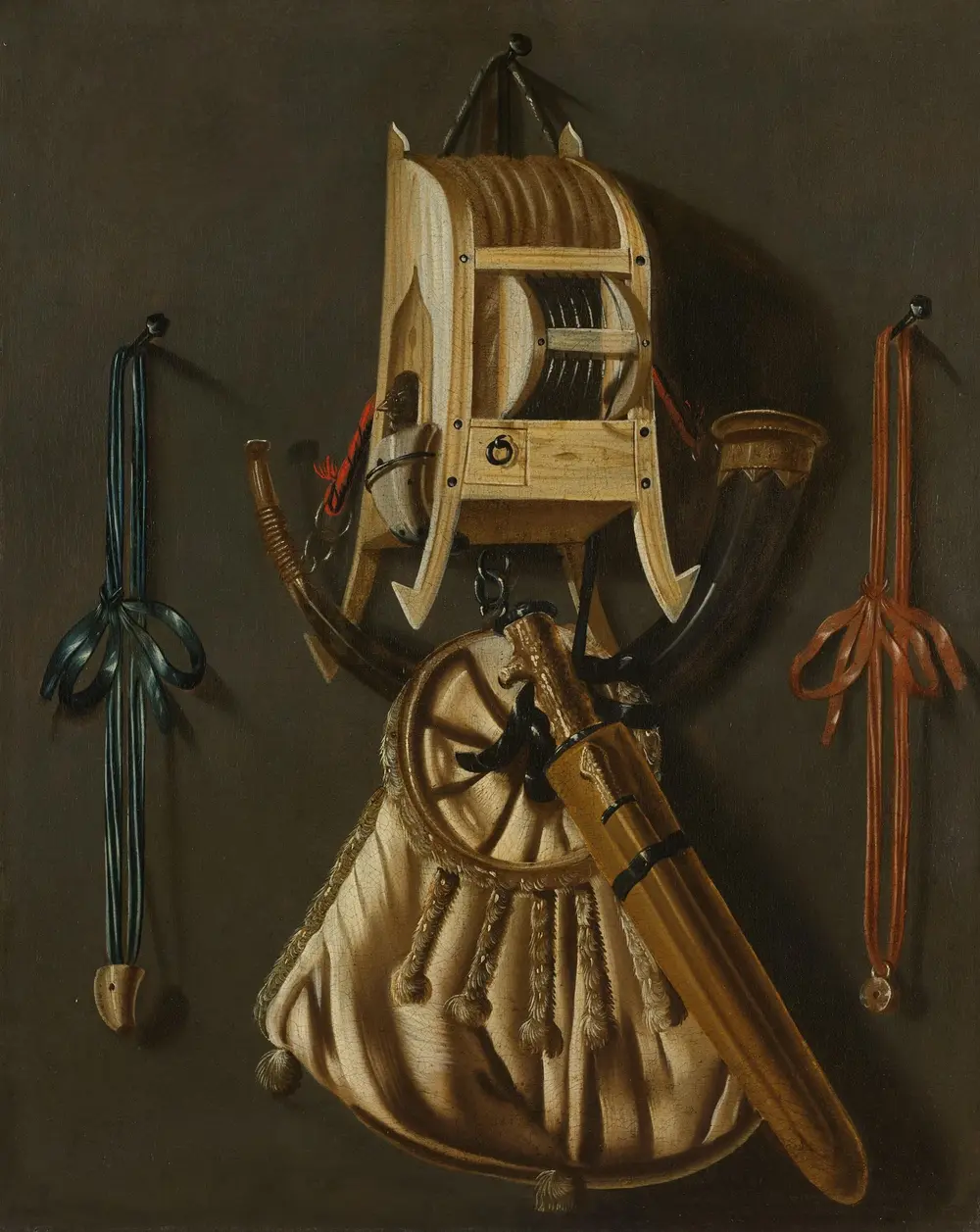 Still Life with Implements of the Hunt — Johannes Leemans