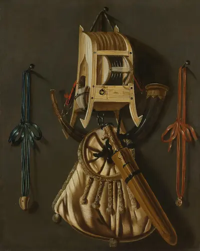 Still Life with Implements of the Hunt — Johannes Leemans
