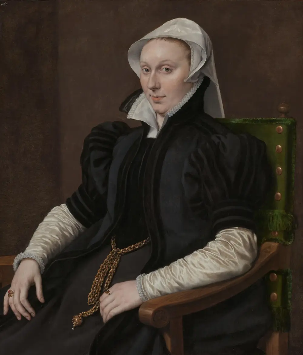 Portrait of Anne Fernely. Wife of Sir Thomas Gresham — Anthonis Mor