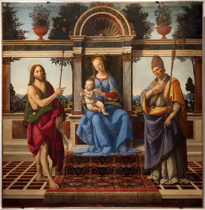 Madonna with child and saints — Андреа Верроккьо