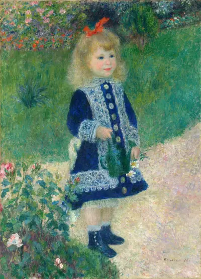 A Girl with a Watering Can — Пьер Огюст Ренуар