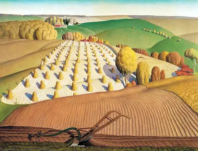 Fall Plowing — Grant Wood