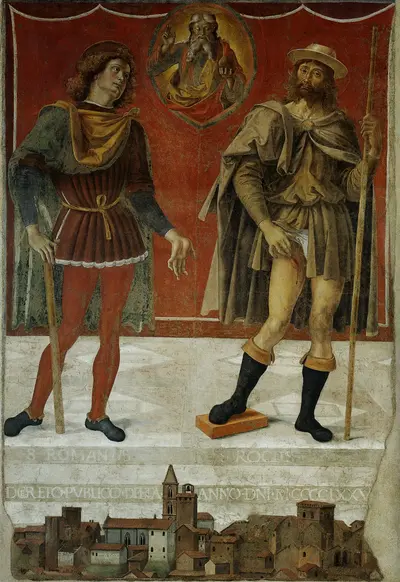 God the Father with Two Saints — Пьетро Перуджино