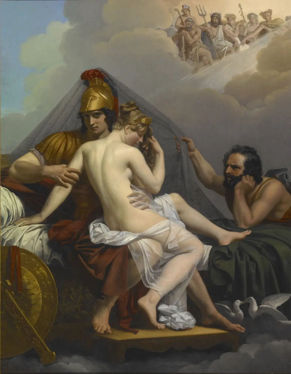 Mars and Venus Surprised by Vulcan — Alexandre Charles Guillemot