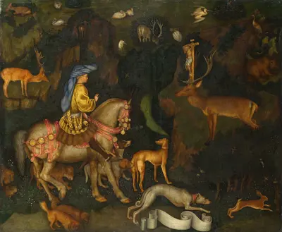 The Vision of Saint Eustace — Пизанелло