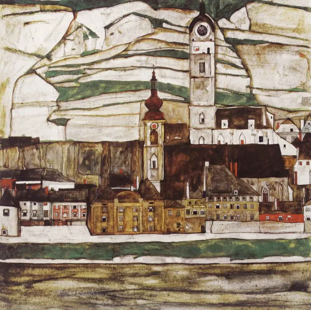 Stein an der Donau II — Эгон Шиле