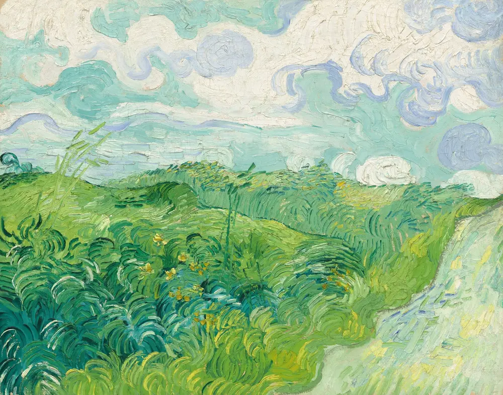 Green Wheat Fields, Auvers — Винсент Ван Гог