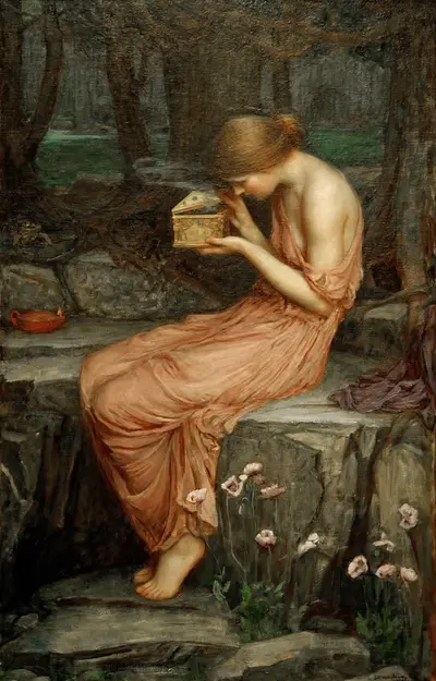 Psyche Opening the Golden Box — Джон Уильям Уотерхаус