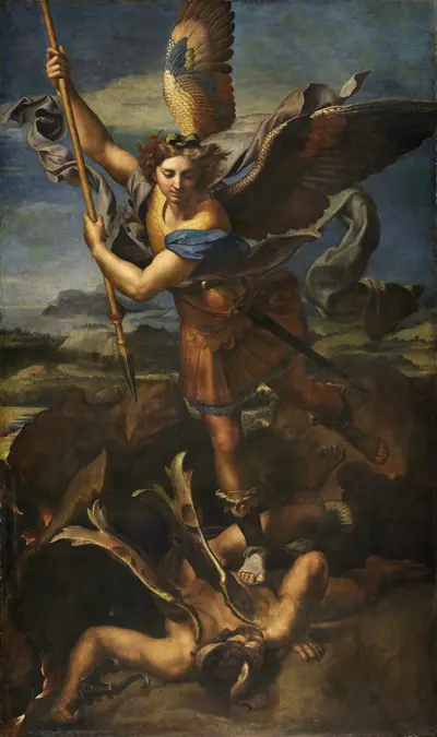 St. Michael Vanquishing Satan — Рафаэль Санти