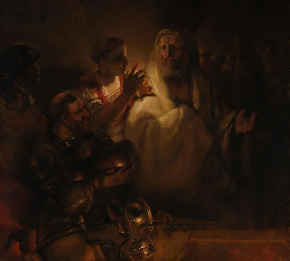 The Denial of St Peter — Рембрандт ван Рейн