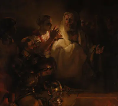 The Denial of St Peter — Рембрандт ван Рейн