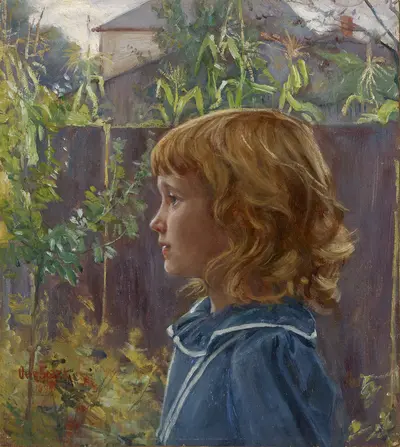 Portrait of a Young Girl — Otto Stark