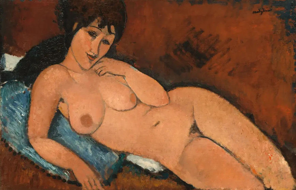 Nude on a Blue Cushion — Амедео Модильяни